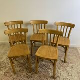 Set of 5 Luterma bistro chairs