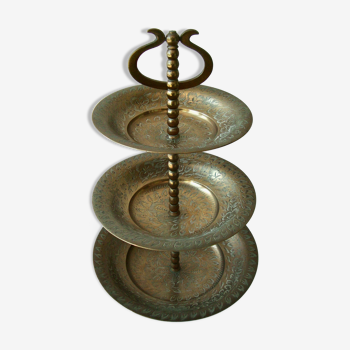 Servant brass fruit tray