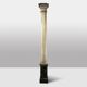 Pair of wooden columns painted to imitate marble. 1880s.
