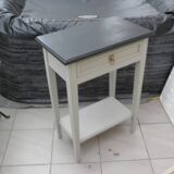 Painted wooden side table