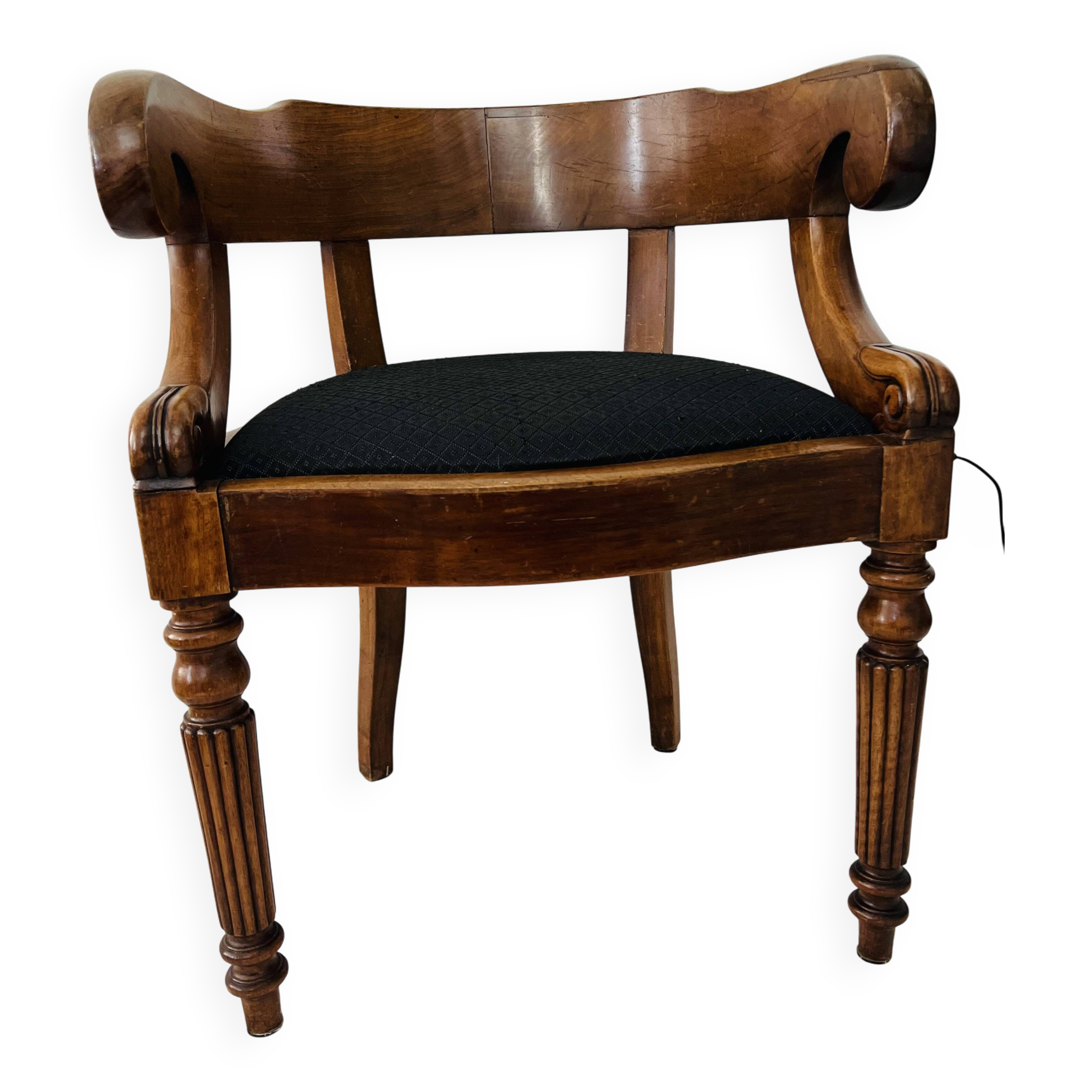 Restoration armchair in mahogany