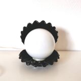 shell lamp, ceramic from the 80s
