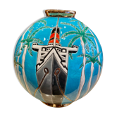 Vase boule Émaux de Longwy