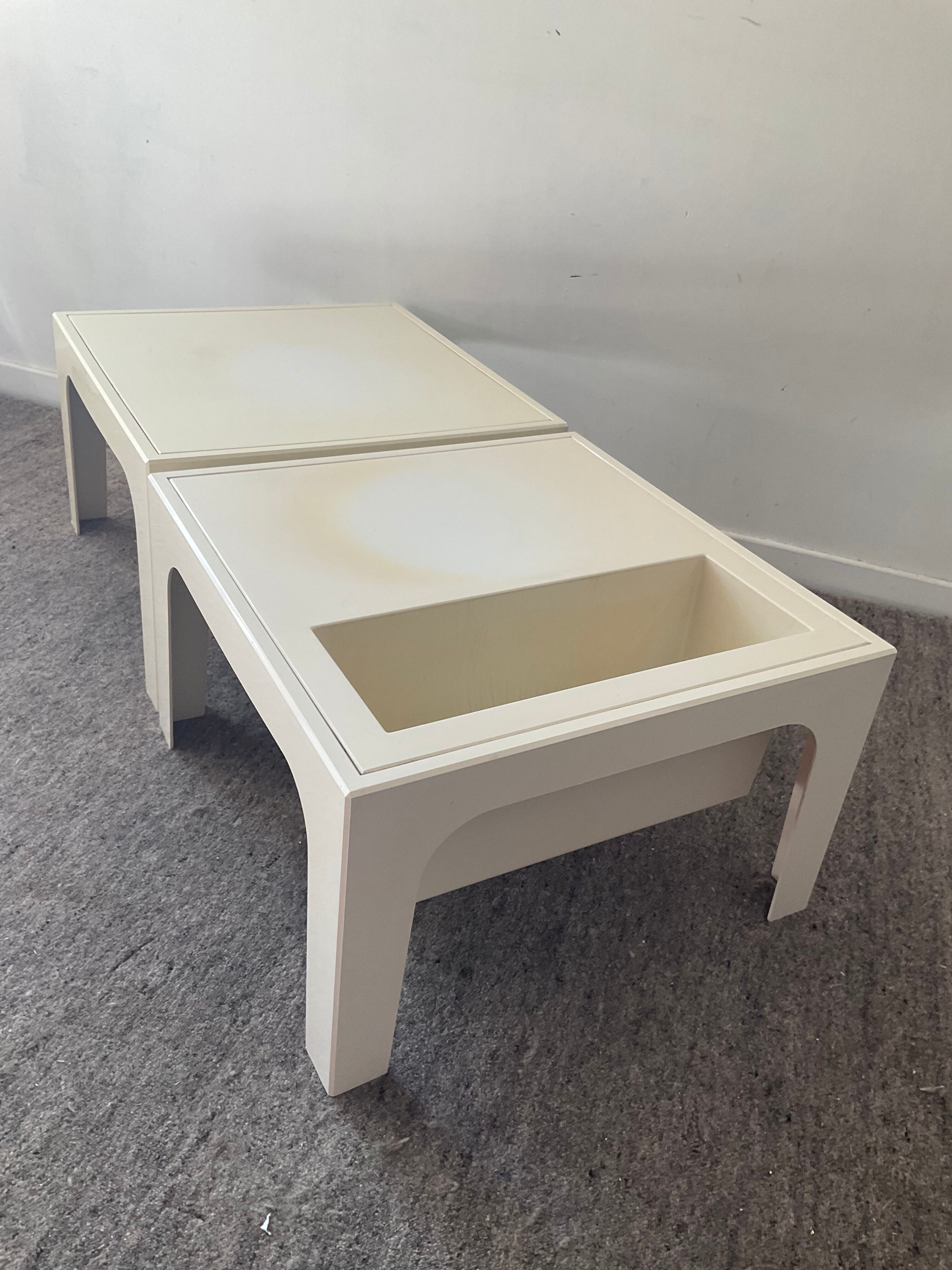 Pair of side tables from the 70s