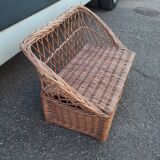 Wicker children's bench