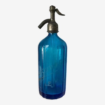 Bouteille siphon bleu