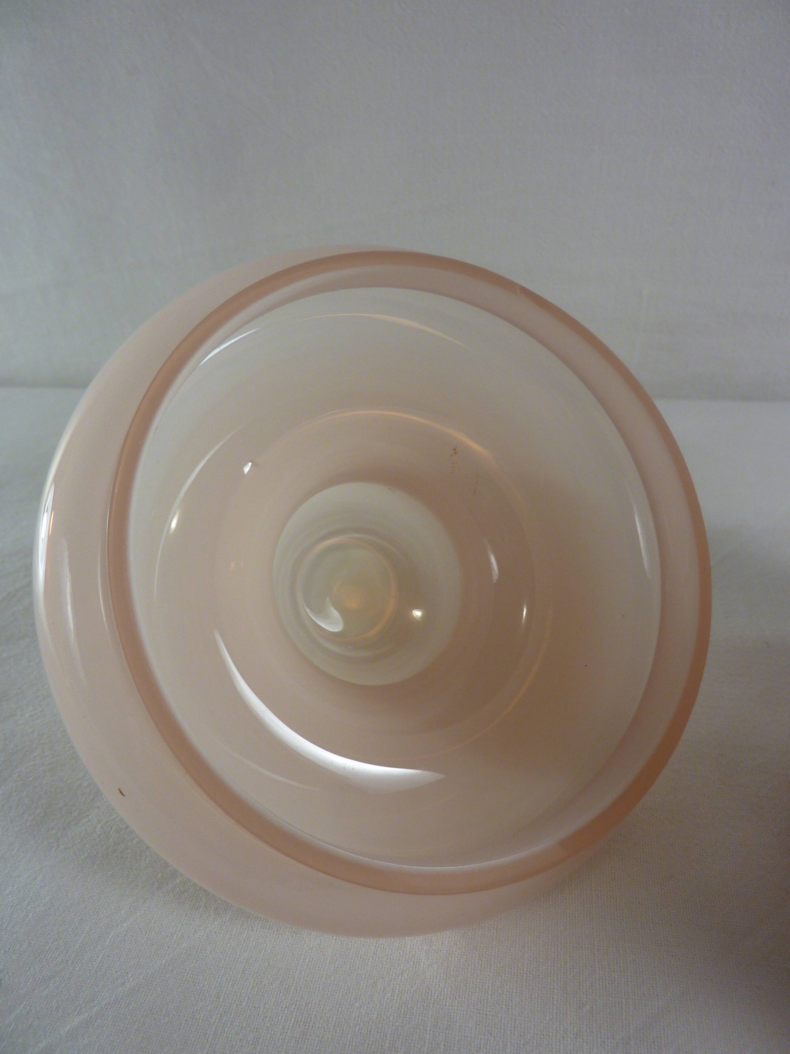Pink opaline toillette pot