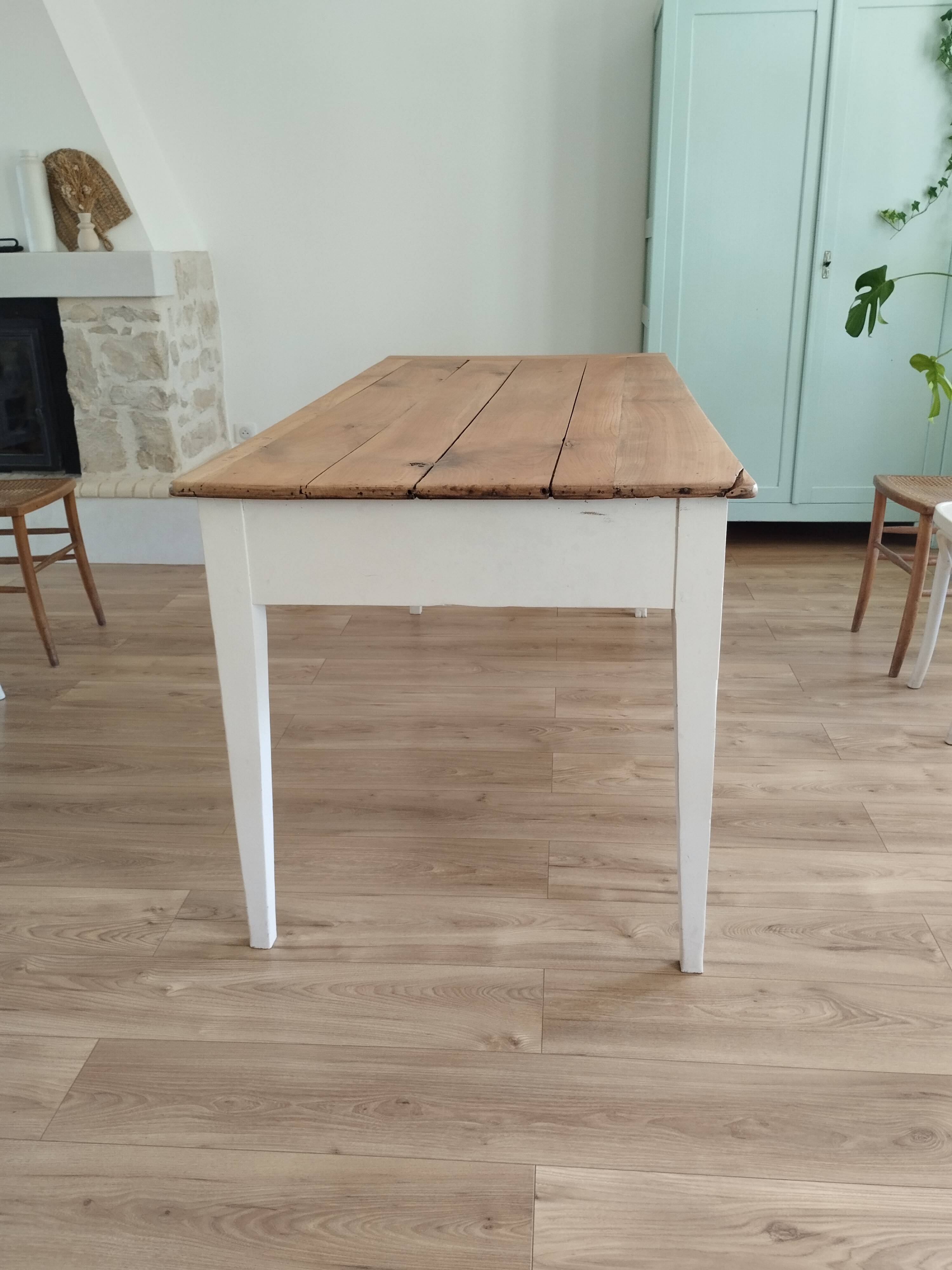 Renovated farmhouse table