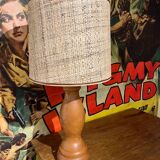 Beautiful wooden lamp
