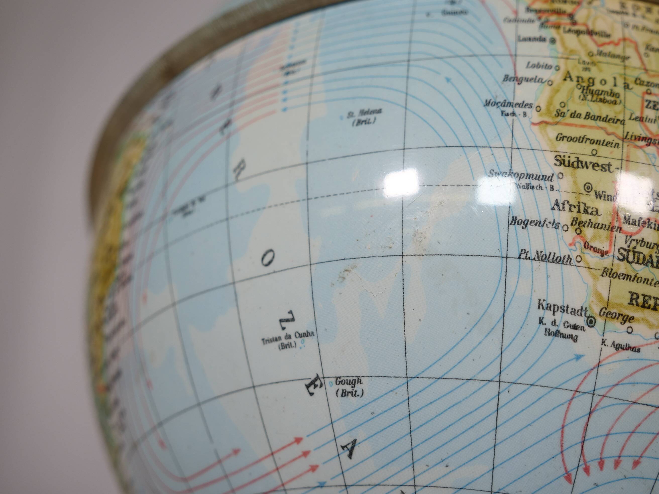 Space Age Illuminated Globe by Marco Polo for Südwest Verlag, 1970s