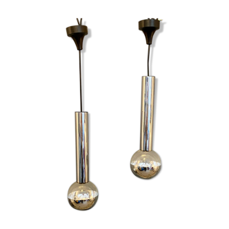 Pair of suspensions of motoko ishi for staff 1970