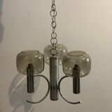 Chrome pendant light 1970 Delmas