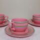 Three coffee or tea cups made of German ceramic