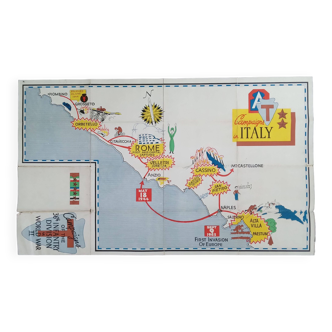 Carte de la campagne d'Italie (WWII)