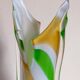 Vintage two-tone glass vase 39 cm