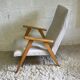 Scandinavian armchair lined with jute