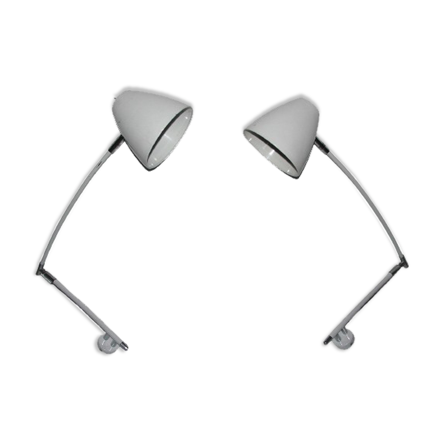 Pair of wall lamps, 90s
