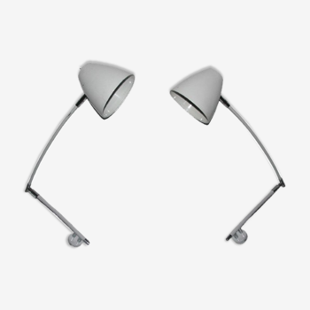 Pair of wall lamps, 90s