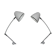 Pair of wall lamps, 90s