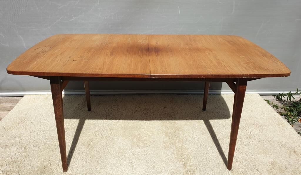 Scandinavian table 2 extensions teak "tray in its juice"