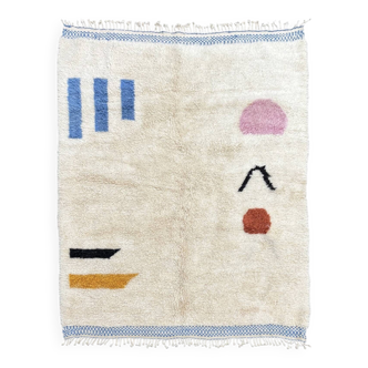 Moroccan Berber rug Beni M'rirt in wool Beni Ouarain rug living room rug