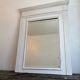 Beveled fireplace mirror