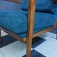 Fauteuil Knoll Antimot bleues années 1960