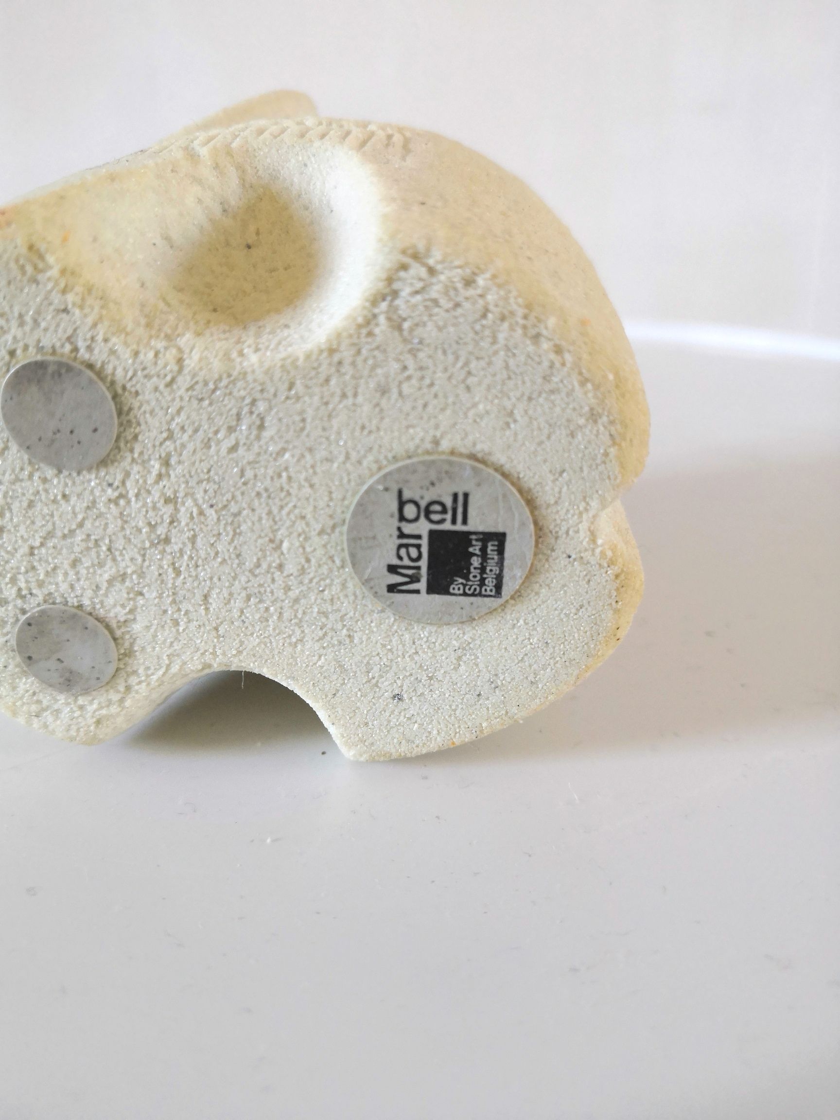 Paper press sculpture elephant Marbell Stone art belgium design 70s
