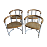 Série de 4 chaises Tito Agnoli pou YCAMI made in Italy