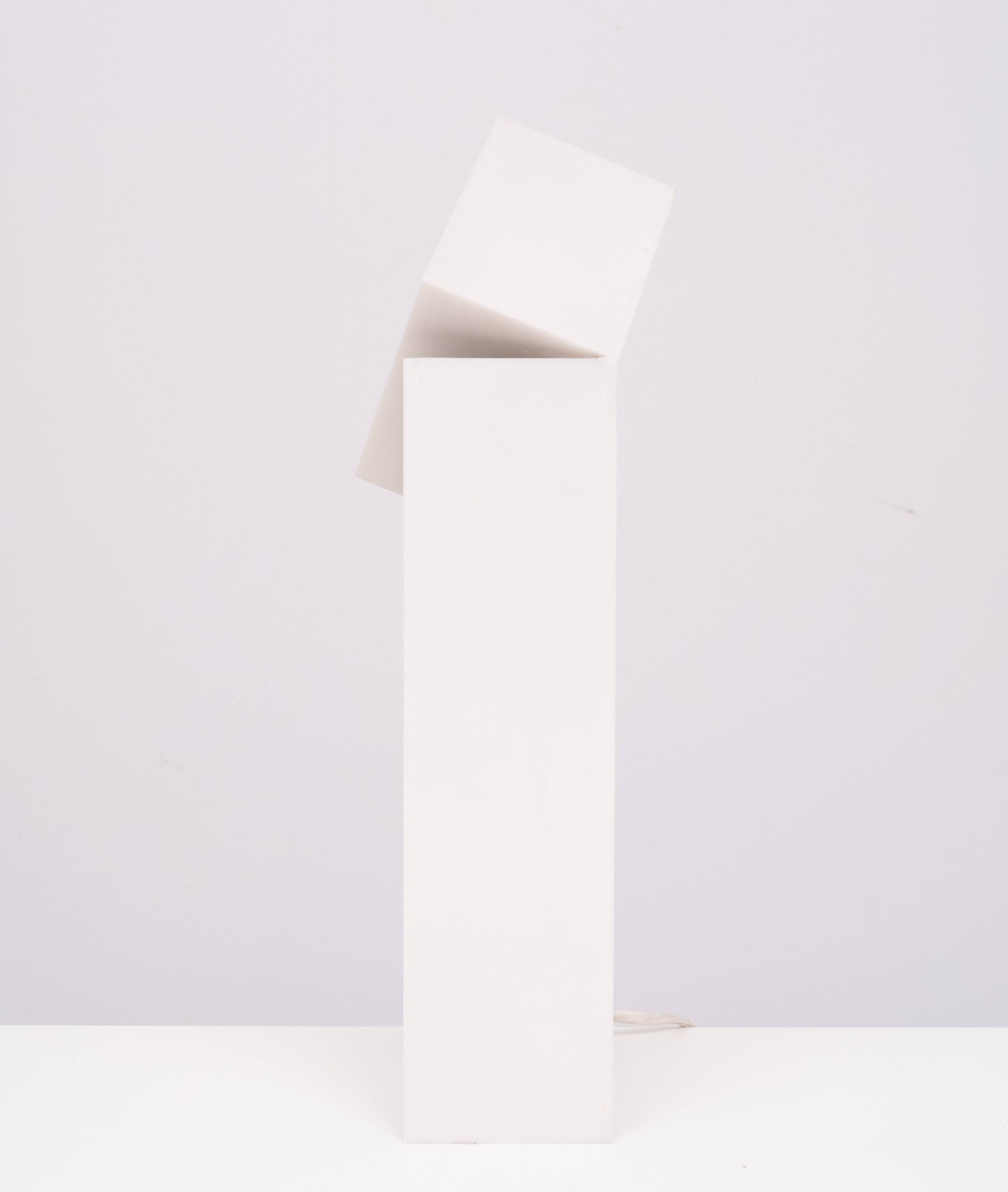 v.d.Made Modern Table Lamp, Hand-Crafted Synthetic, Netherlands, 1980s