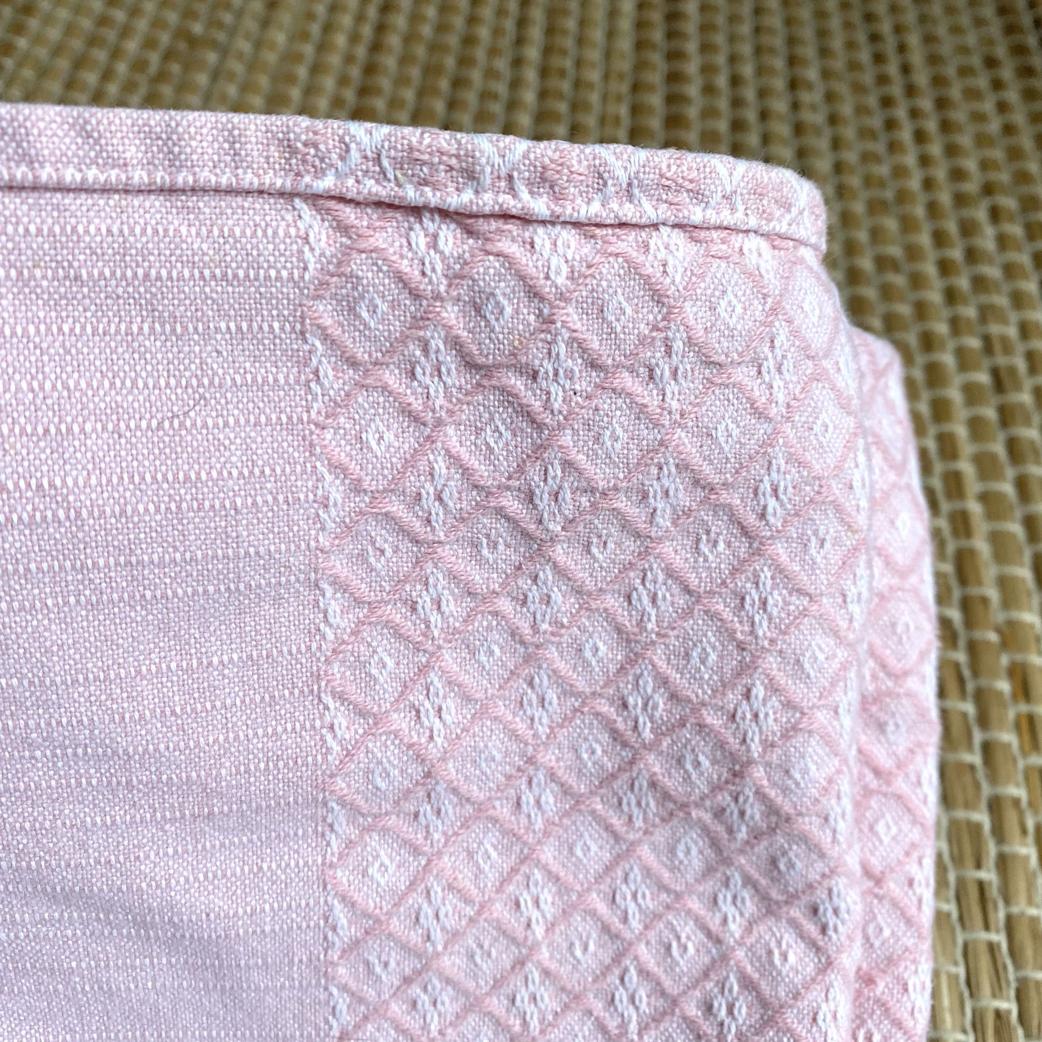 Nappe rectangle rose 140 x160 cm