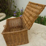 old vintage wicker basket for rabbit poultry