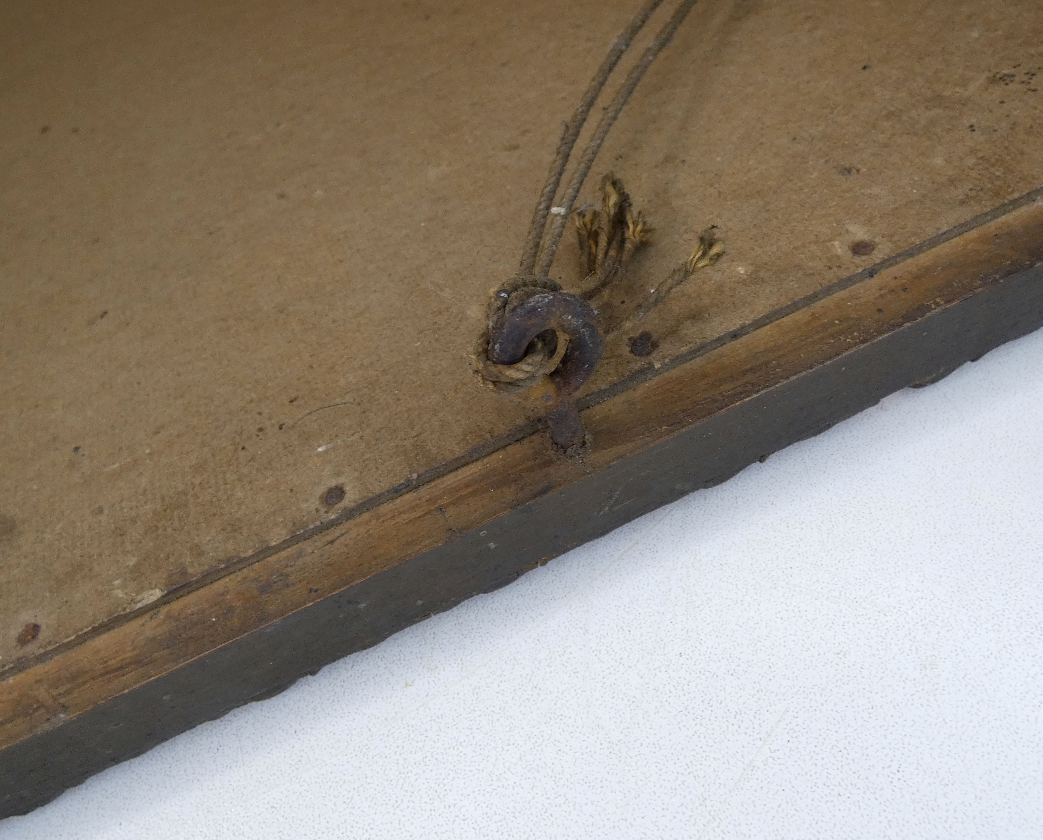 Old mirror wood and platre