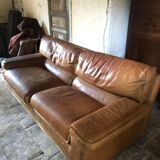 Canape leather Duvivier Made in France