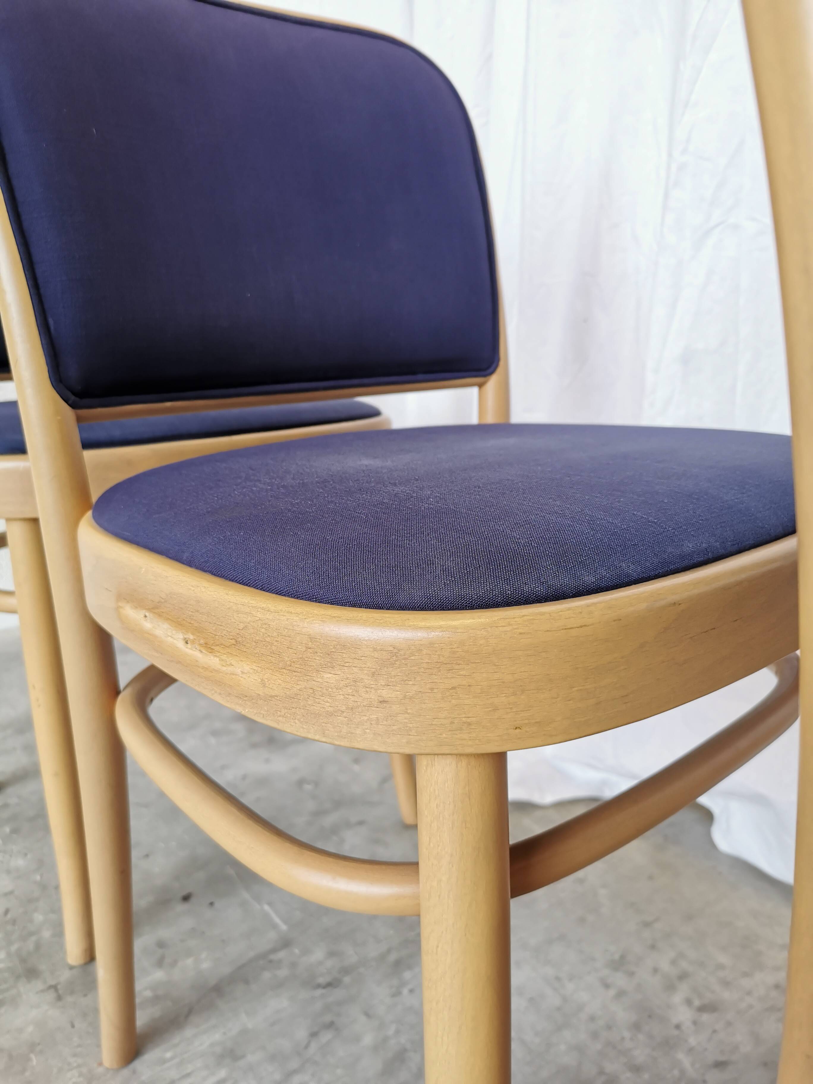 Vintage Bentwood Dining Chairs - Set of 4 - Joseph Hoffmann Thonet Design