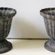 Lot 2 pots zinc