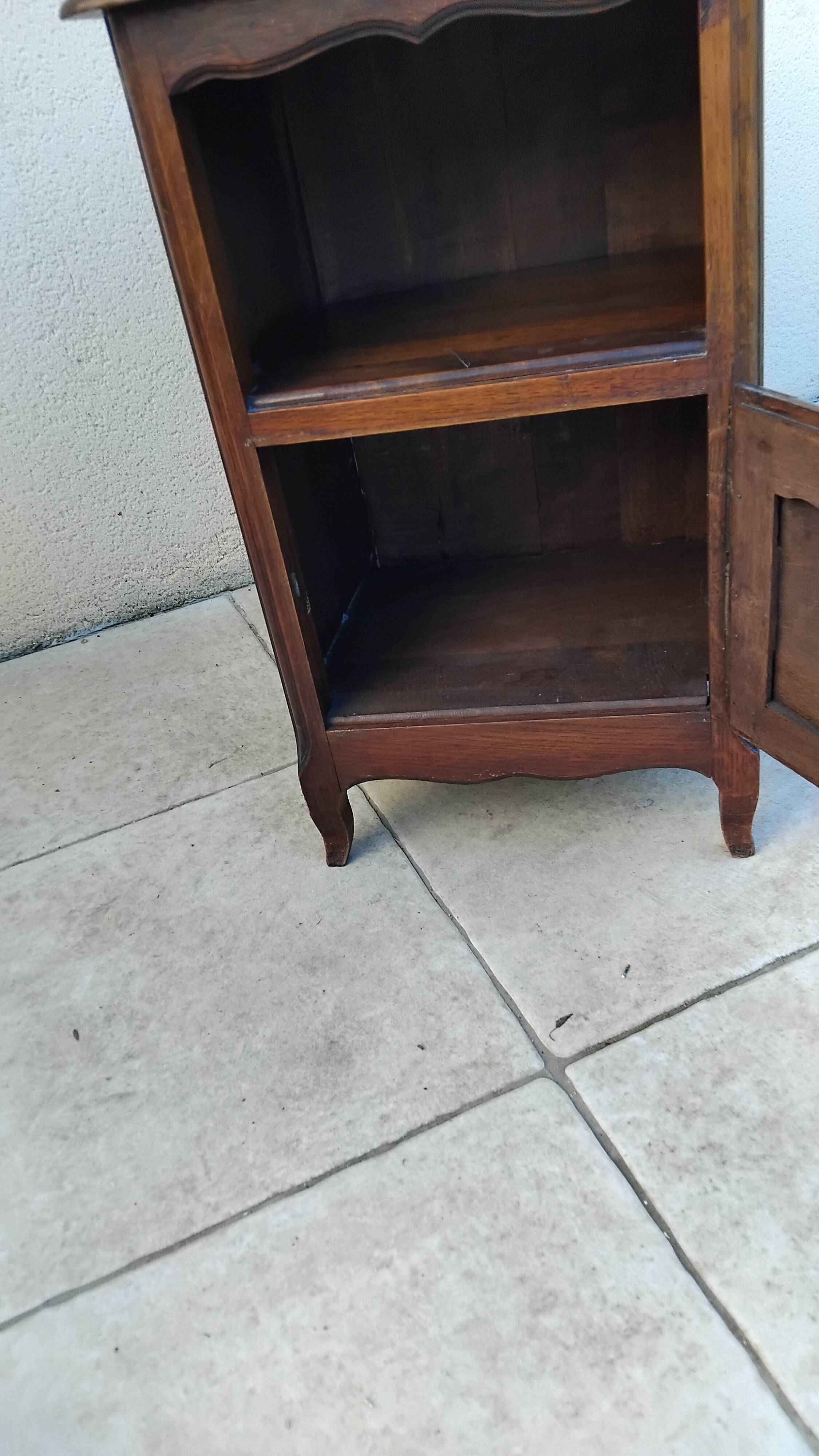 Vintage solid wood bedside sofa end