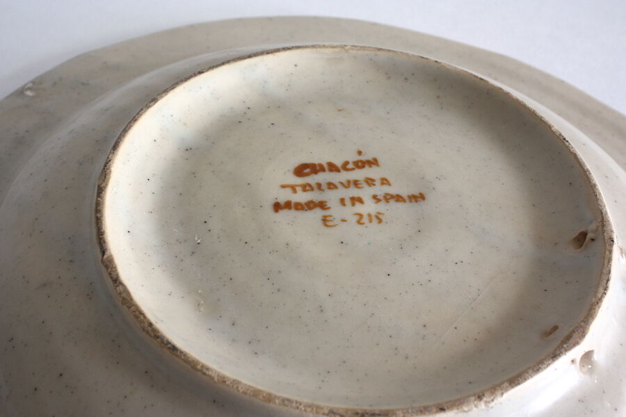 Plat céramique Alfonso Chacōn