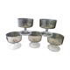 Set of 5 cuts in smoked glass color Luminarc Vintage