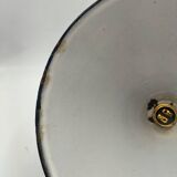 Enameled sheet metal cone pendant light