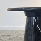 Black marble side table