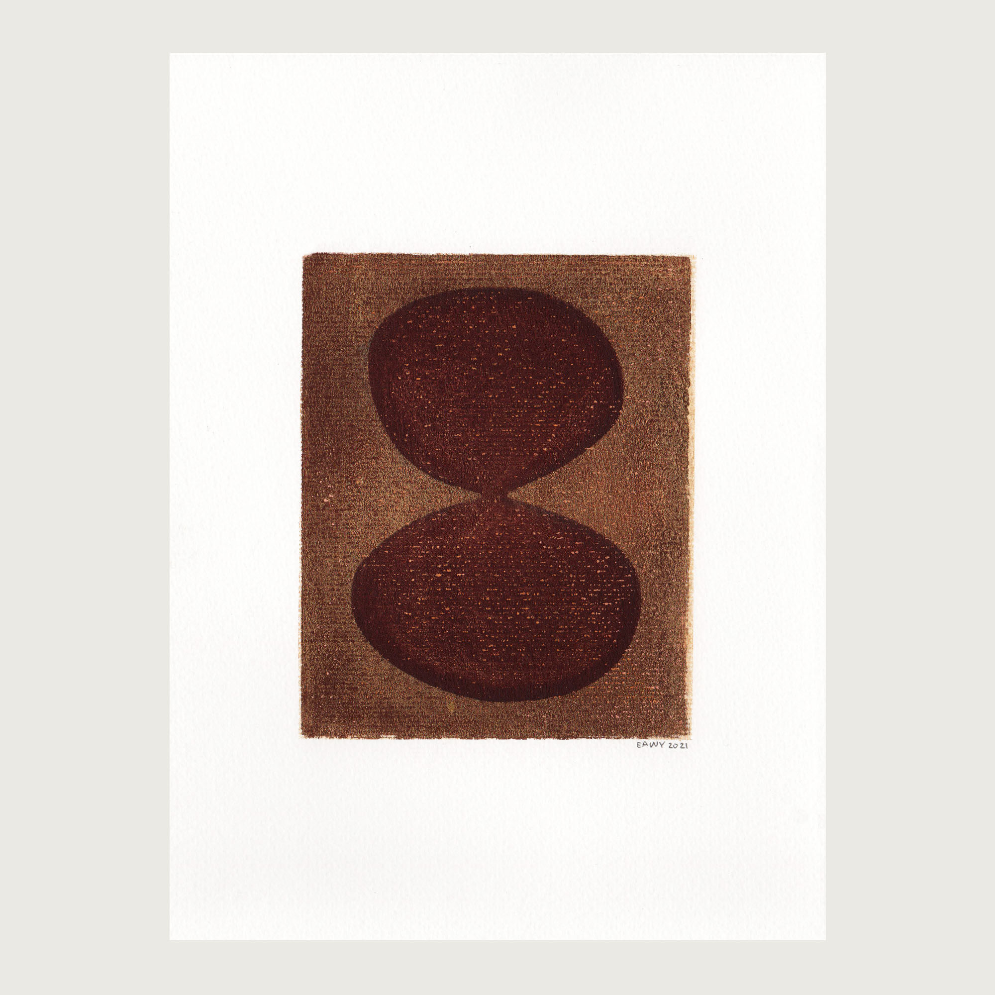 Painting on paper abstract illustration without frame M204