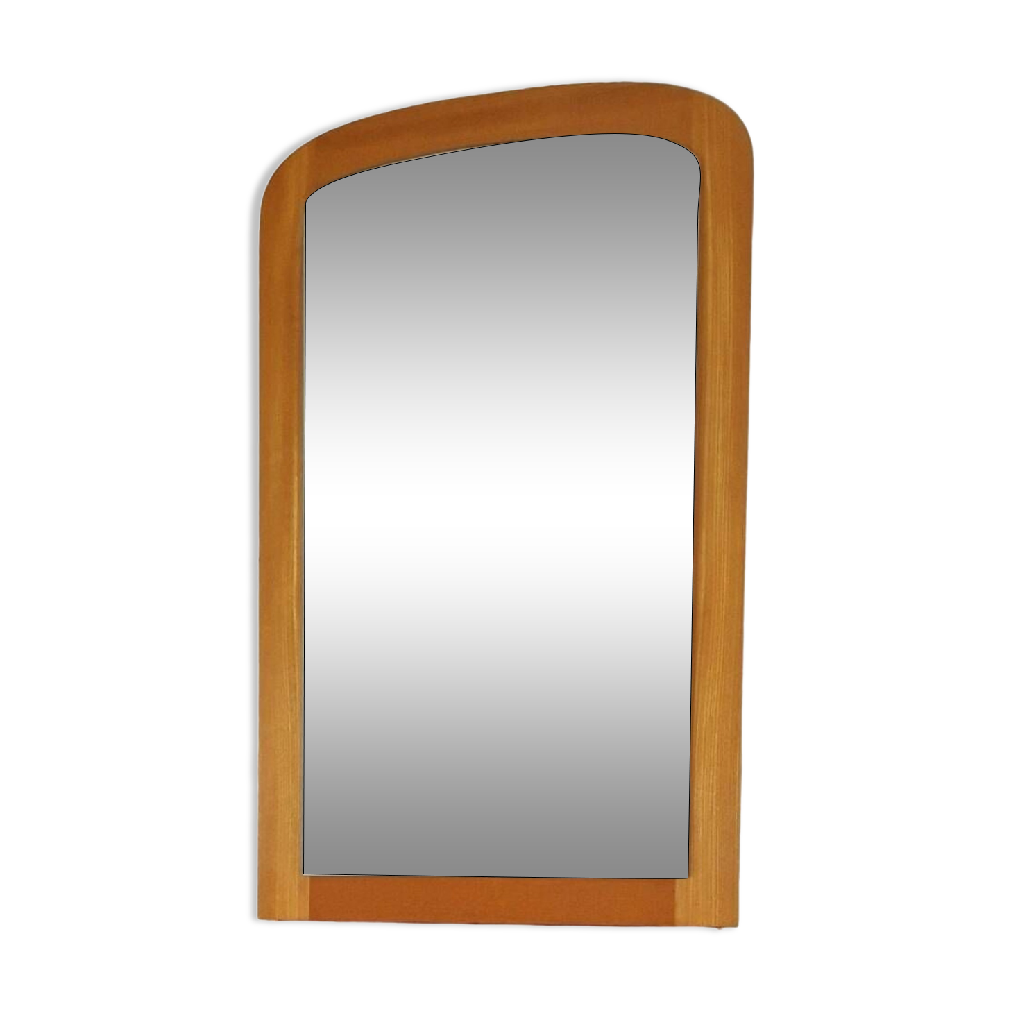 Scandinavian vintage wooden mirror
