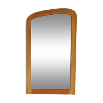Scandinavian vintage wooden mirror