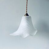 Flower suspension in glass paste