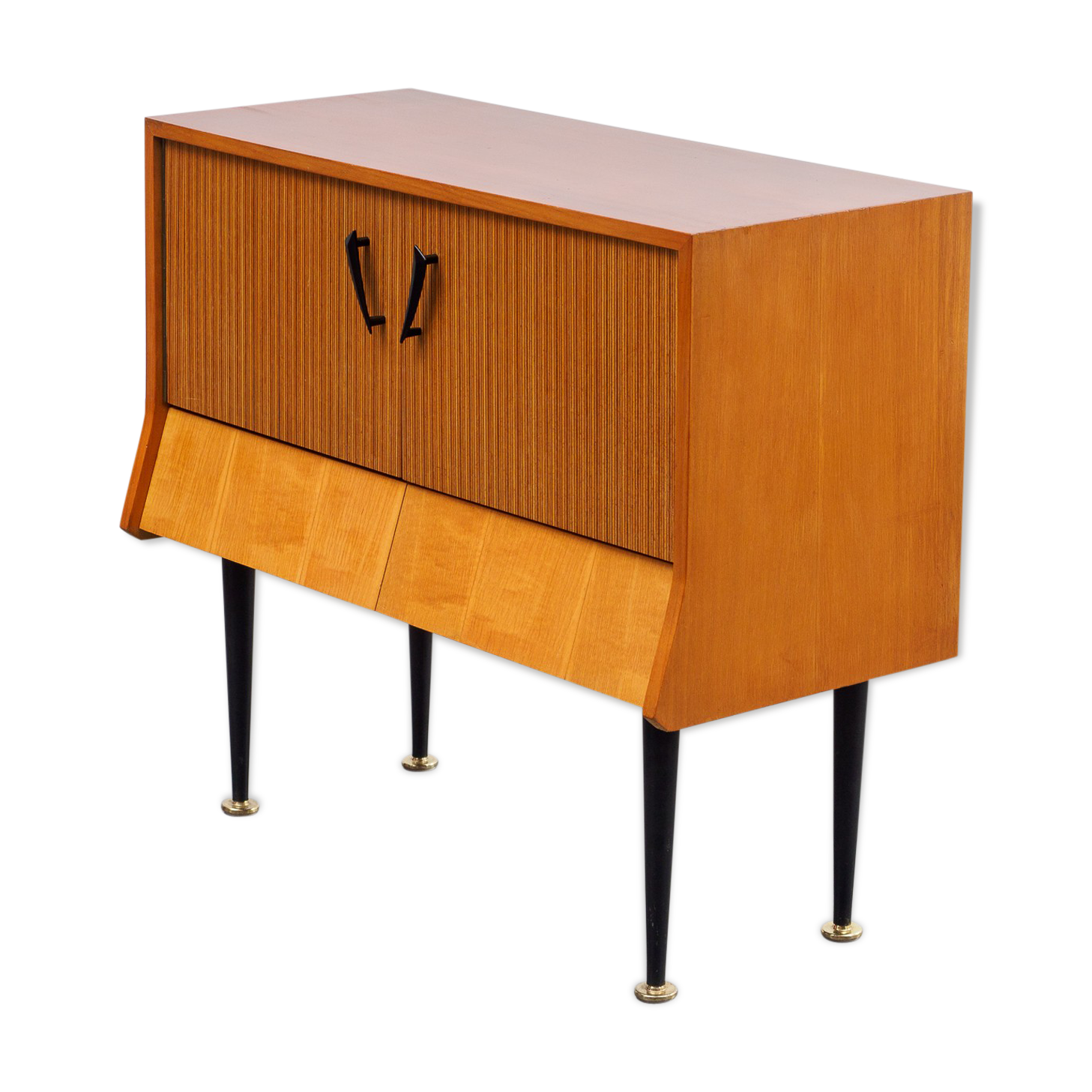 Small dresser 50s, two-tone ash and zebrano