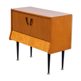 Commode années 50 bicolore frêne et zebrano