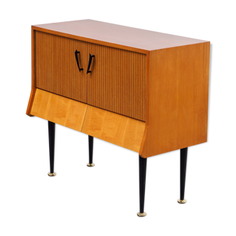 Small dresser 50s, two-tone ash and zebrano