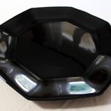 6 black Arcoroc "Octime" dinner plates (set 2)