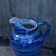 Antique blue Hennebont pitcher